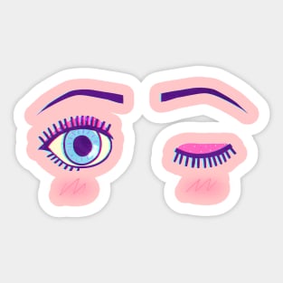 Pastel Goth Retro Make Up Soft Grunge Shirt Sticker